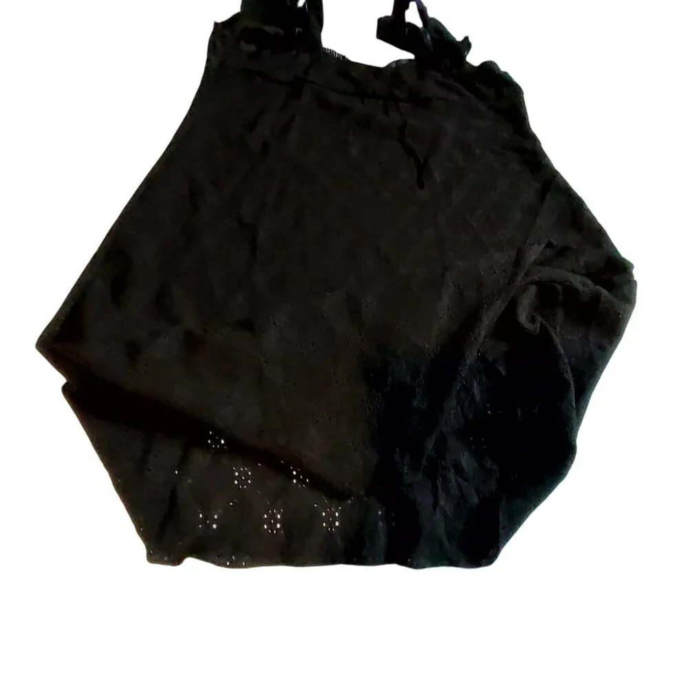 Wild Fable Off-The-Shoulder Black Lace Dress With Lining & Tags lace design - Picture 12 of 12